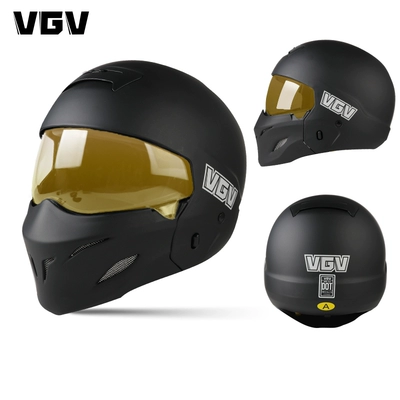 Motosiklet dəbilqələri – Scorpion Helmet Retro Motorcycle Full - s-scorpio-generation-matt-black-night-vision-titanium-buy-one-get-four