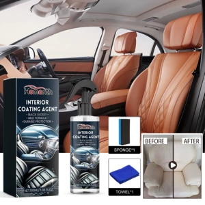 Homonth Car Interior Cleaner Dashboard Seat Leather Multi-Purpose Renovation Cleaning and Maintenance Agent