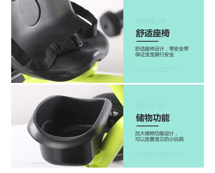 Infant stroller tricycle for 1-5 year old kids