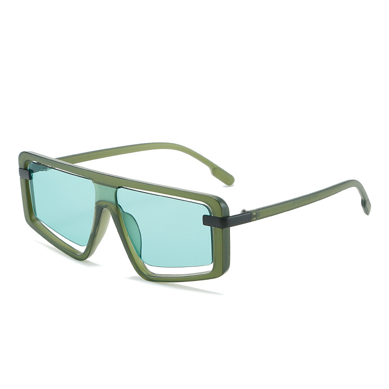 Nuevo de una sola pieza de comercio exterior marco grande gafas de sol hombres y mujeres y2g Millennium estilo caramelo color punk transfronterizo gafas de sol fabricante