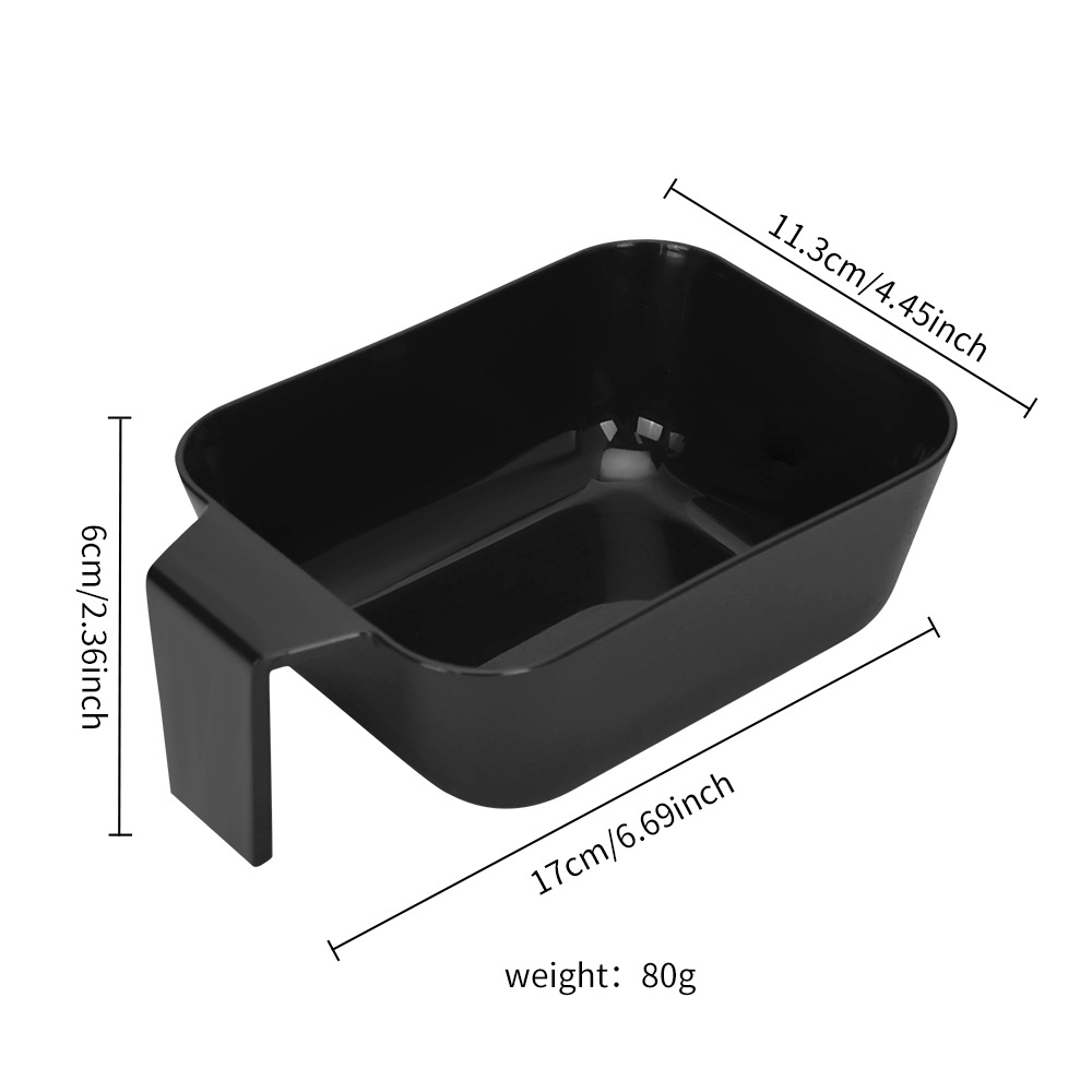 Herramientas de peluquería Hot sale peinado de cabello cepillo de aceite de salón de plástico negro unilateral conjunto de cepillo de cuidado de aceite de peinado