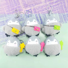 小企鹅公仔挂件行李箱书包挂件网红外贸丑萌玩偶毛绒企鹅包包配饰