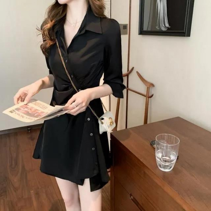 早春款连衣裙女装春装2025年新款潮流欧货小个子气质爆款时尚辣妹|undefined
