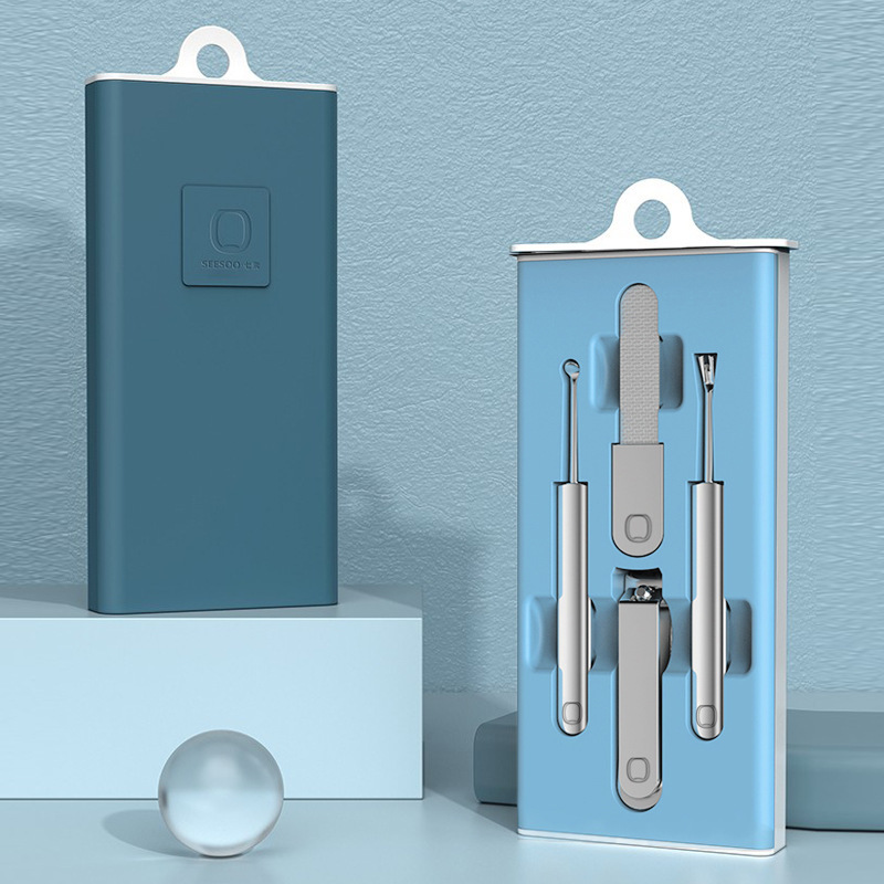 China Seven-element Press Box 4-piece Nail Clipper Set Home Inclined Nail Clipper Nail Clipper Nail Clipper Nail Clipper