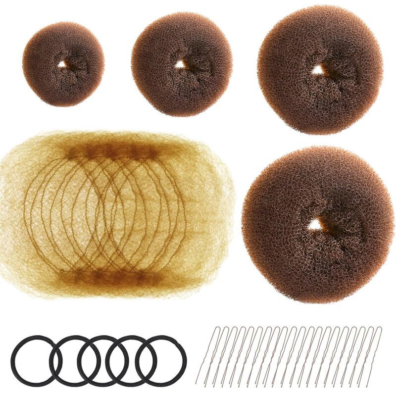 ヘア用品のヘアアイロンセットの髪の針の団子の頭のつぼみの髪の形の理髪道具|undefined