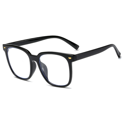 Large frame slimming glasses for women without makeup, black frame anti-blue light radiation Internet celebrity myopia glasses frame ins trend