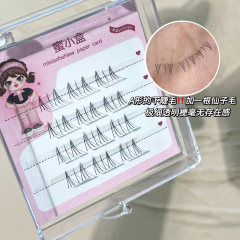蜜小盒超A型仙子毛單簇透明梗下睫毛大容量自然平價卷翹不扎眼女