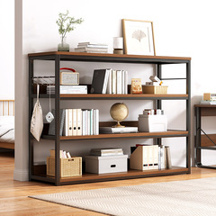 廚房雙層置物架落地家用書架書桌收納架簡易整理架飄窗多層閱讀架