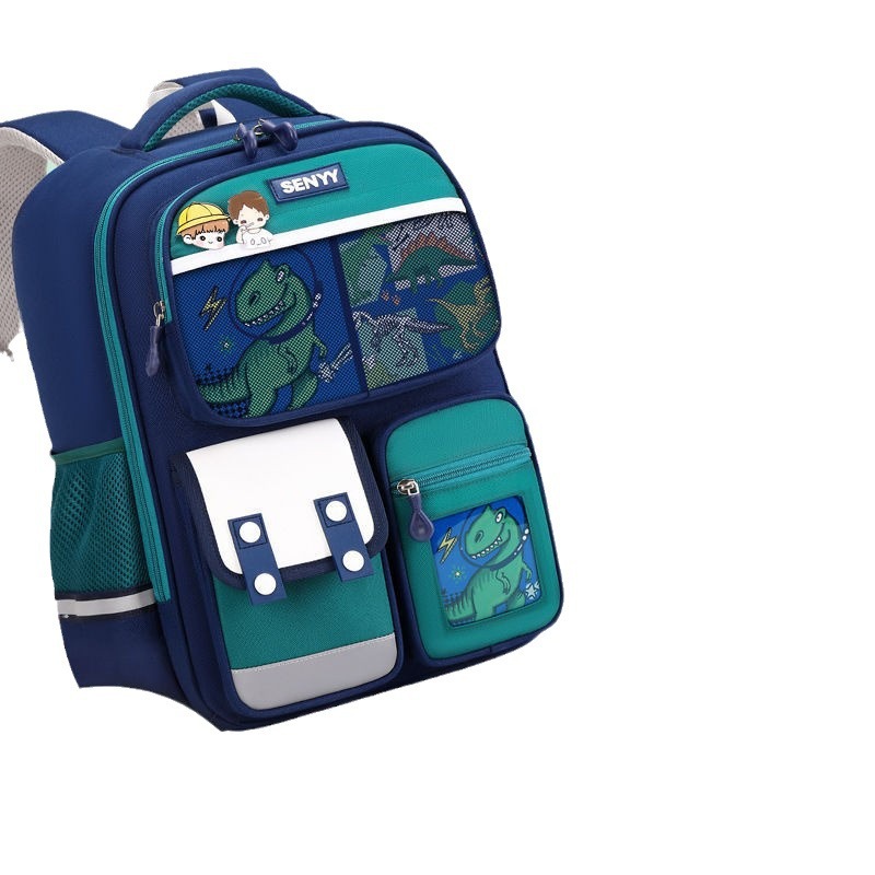 Mochila escolar impermeable de poliéster a cuadros con diseño de perro canela de dibujos animados para niños 2024, mochila escolar primaria Kuromi con tarjeta.