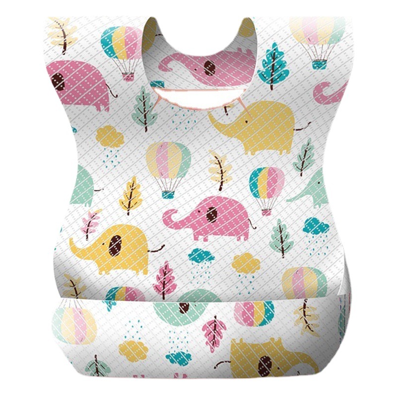 Desechable desechable babero del bebé babero bebé comiendo babero cada pieza bolsa independiente niños babero