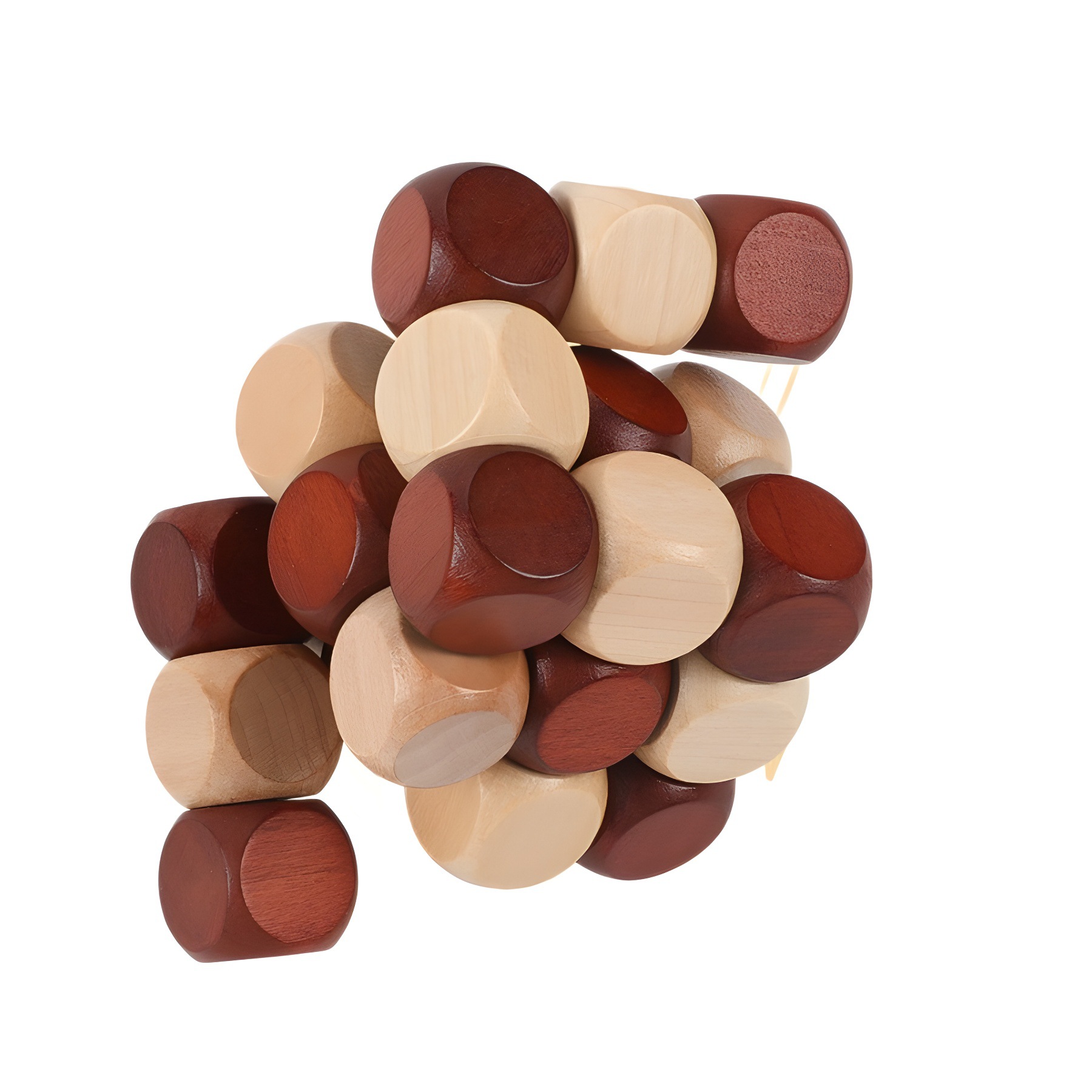 Rompecabezas para niños Luban Lock Kongming Lock Toy Shenlong Pumping Tail Desarrollo de inteligencia clásica Aid Learning Wood Cube