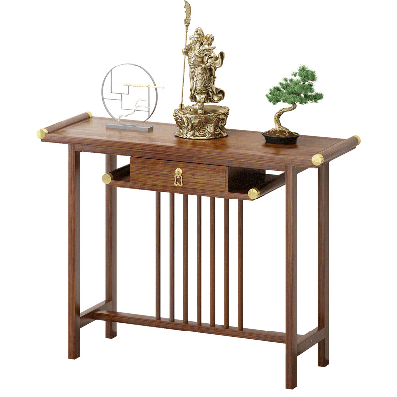 Nuevo estilo chino vista mesa de escritorio Mesa Zen Hall escritorio MESA DE Buda hogar tira tabla vista Mesa pasillo gabinete estrecho image 7