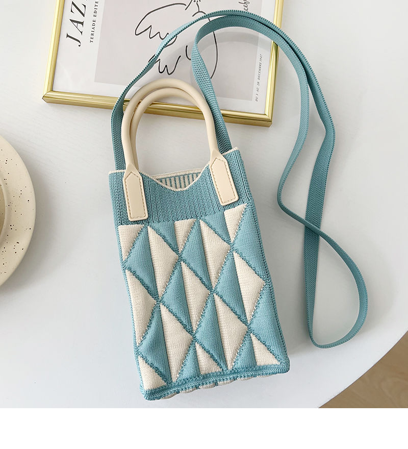 Nuevo amor bolso del teléfono móvil bolso de punto al por mayor de gran capacidad bolso de mano estudiante crossbody bolsa de lana fábrica