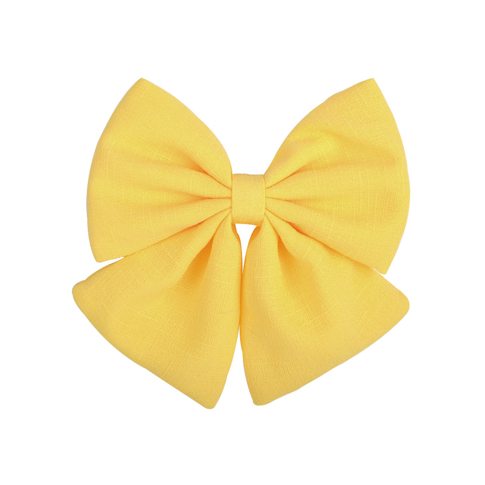 Wholesale Jewelry Solid Color Satin Fabric Chiffon Bow Hairpin Set Nihaojewelry display picture 5