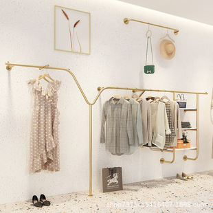 Clothing Store Display Rack Simple Special-shaped Hanger Wall-mounted Rack Women's Clothing Store Display Design