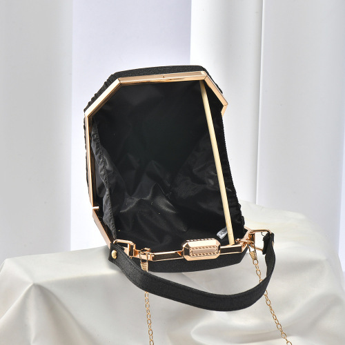 Cross-border new women's dinner bag pleated handbag crossbody celebrity banquet bag diamond dinner bag wholesale