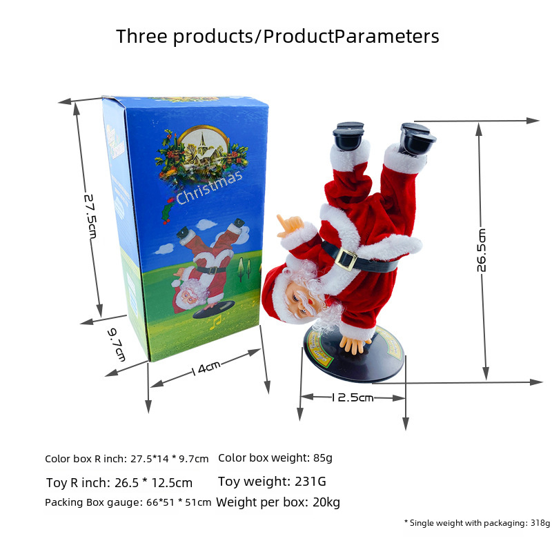 Paracadute Paracadutismo Babbo Natale Elettrico Elettrico Arrampicata Tenda di perline Arrampicata Scale Scala Decorazioni natalizie Giocattoli Regali_voghion.com