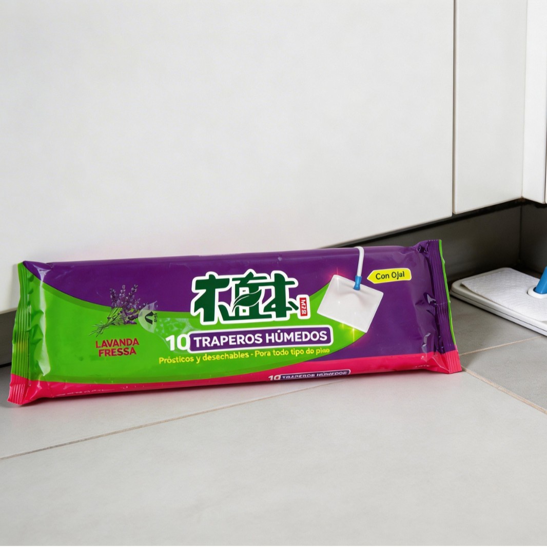 Toallitas de suelo de madera recta limpiadora de suelo papel de trapeador espeso papel de polvo electrostático desechable papel de trapeador húmedo image 1