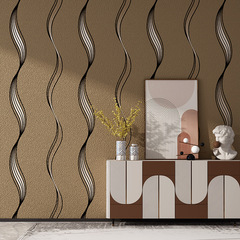2022 New Curved Wave Pattern Film and Television Background Deer Skin Velvet Wallpaper (retail price not less than 88 yuan)