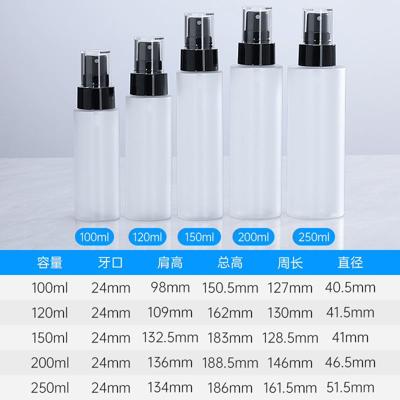 研磨砂水クリームセットボトル50-100-120-150-200mlエッセンスボトルpet乳液化粧品ボトル|undefined