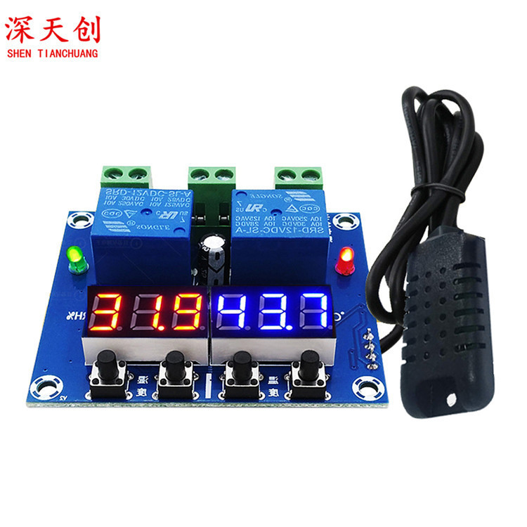 XH-M452 temperature and humidity control module digital display double output automatic constant temperature and humidity control panel XH-M452 temperature and humidity control module digital display double output automatic constant temperature and humidity control panel
