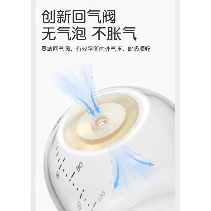 【同型】新生児用広径底ガスリターンボトル、本物のクリスタルダイヤモンドガラスボトル、シリコン乳首|undefined