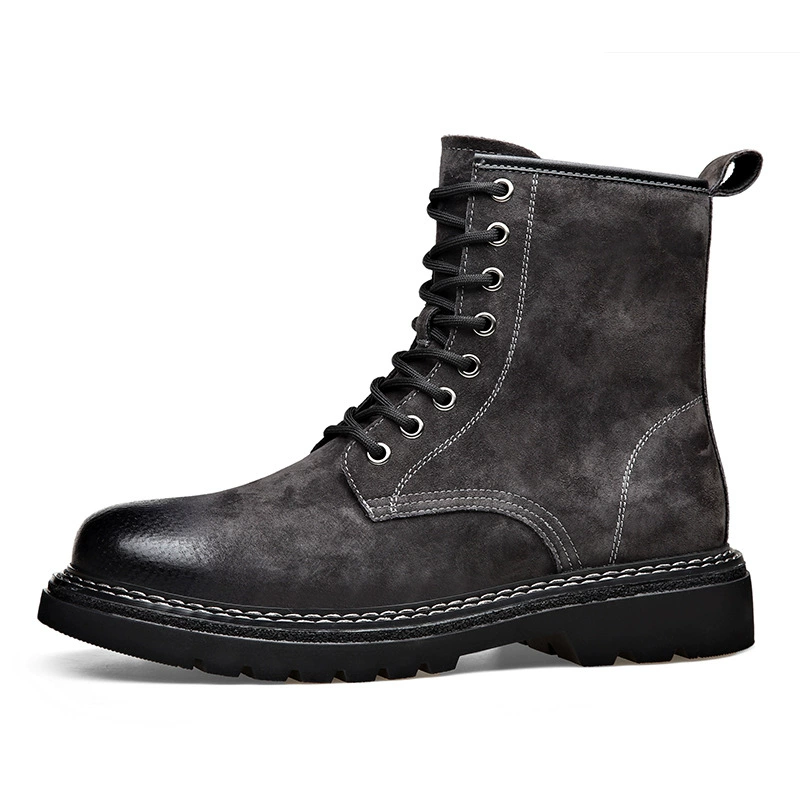 Универсальные мужские высокие ботинки Martens в английском стиле, коллекция 2023 года, хаки/черный 38-44