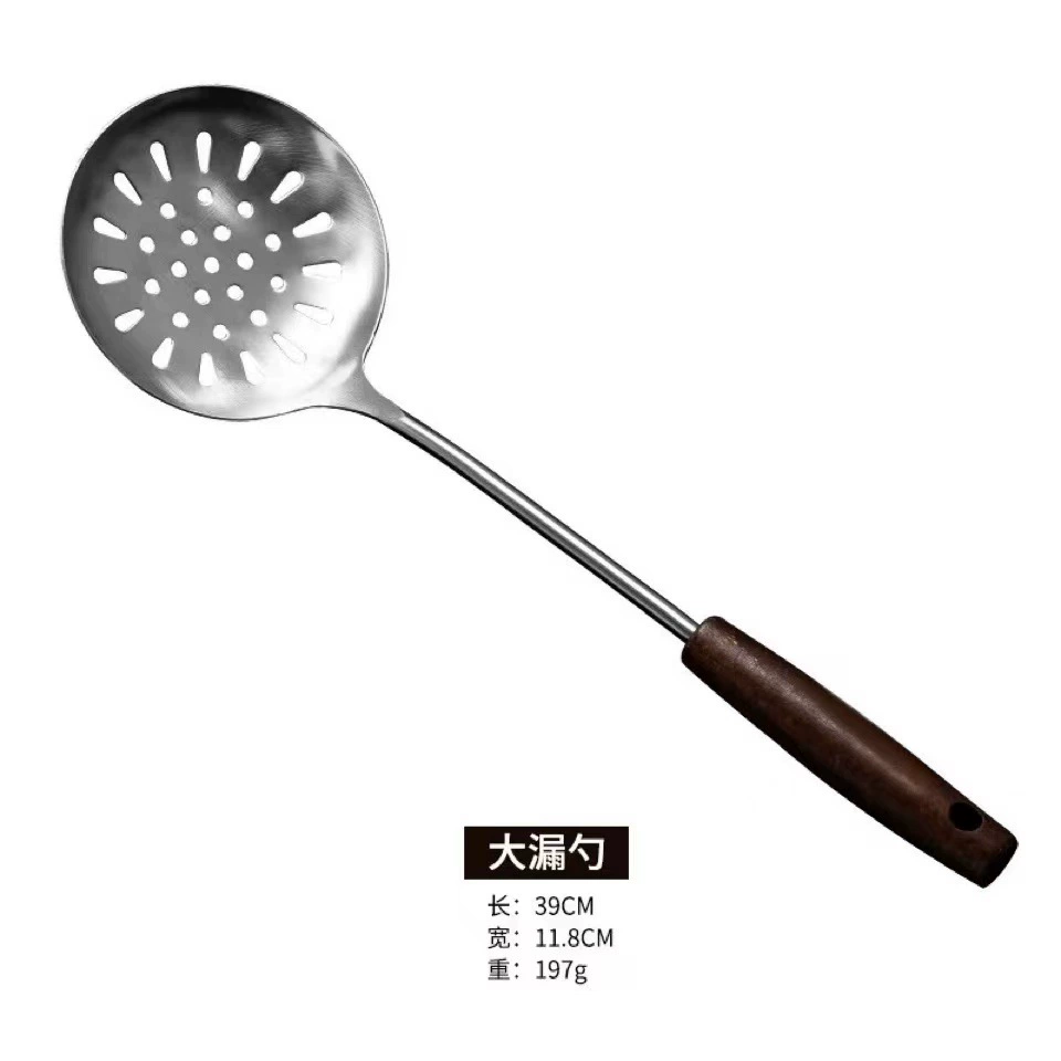 Нержавеющая сталь 304 spatula с деревянной ручкой набор кухонной утвари для жарки лопатка штриховка даритель бонус лопатка для дома кухонные принадлежности
