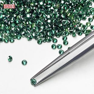 GIGAJEWE round green small size Mossan broken Diamond 2.3mm jewelry making wholesale