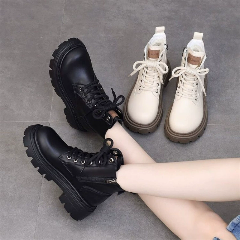 Martens, warm low boots platform, footwear