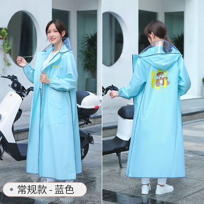 雨衣女款长款全身防暴雨电动车电瓶车专用单人一体式成人外穿雨披|undefined