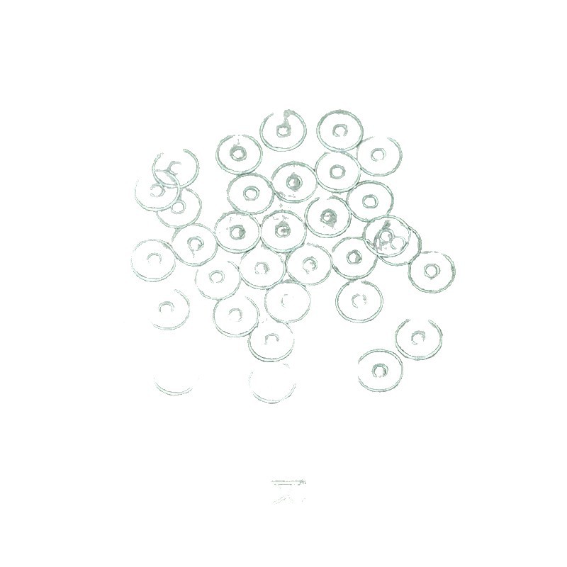 涛透明手串シリカゲルスペーサー部品超薄型水晶ステルスプラスチック隔珠文遊びスペーサー