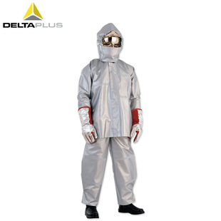 Delta 403005 Heat Insulation Clothing Heavy Duty Fireproof and Chemical Protection Clothing Labor Protection Work Clothes Aluminized Fireproof and Chemical Protection Clothing