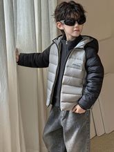 巴拉巴拉男童羽绒服儿童秋冬韩版2025新款连帽白鸭绒童装轻薄保暖
