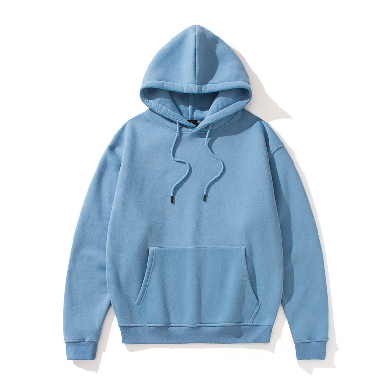 Men's Hooded Sweatshirt Heavyweight Solid Colour Urban Style_voghion.com