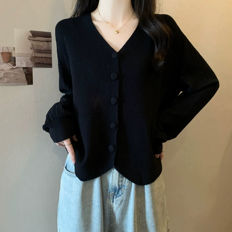 На самом деле толстая сестра осенняя тетя женский воротник мягкий и клейкий тонкий свитер