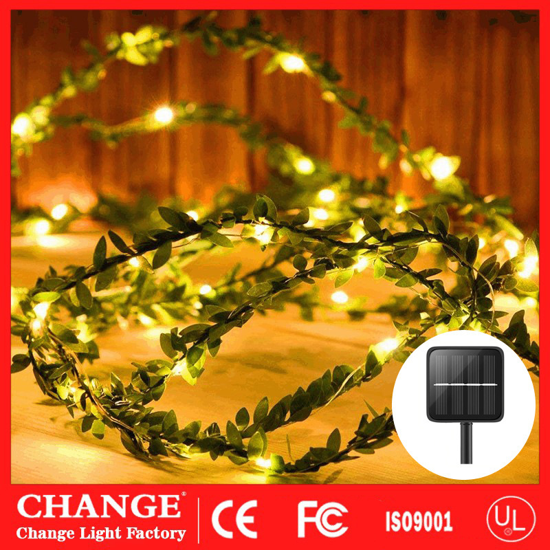 녹색 잎 등나무 10 미터 100 램프 태양열