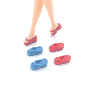 Toy doll shoes, plastic shoes, flip flops, toy interior shoes, doll slippers