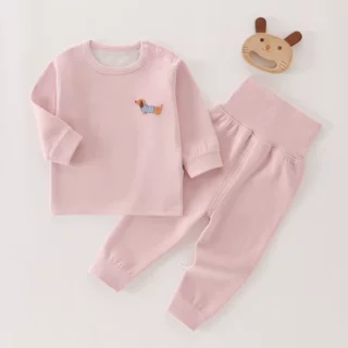 儿童保暖套装秋冬款高腰护肚家居服宝宝保暖内衣羊绒蚕丝秋衣秋裤
