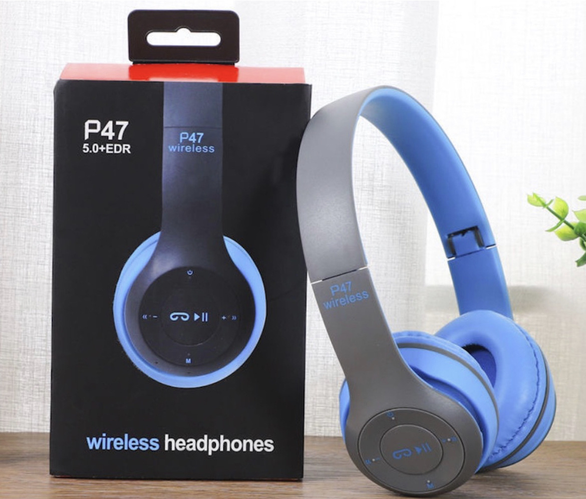 Auriculares Bluetooth inalámbricos P47 explosivos transfronterizos al por mayor de fábrica, bajos pesados plegables, regalos de comercio exterior, auriculares deportivos