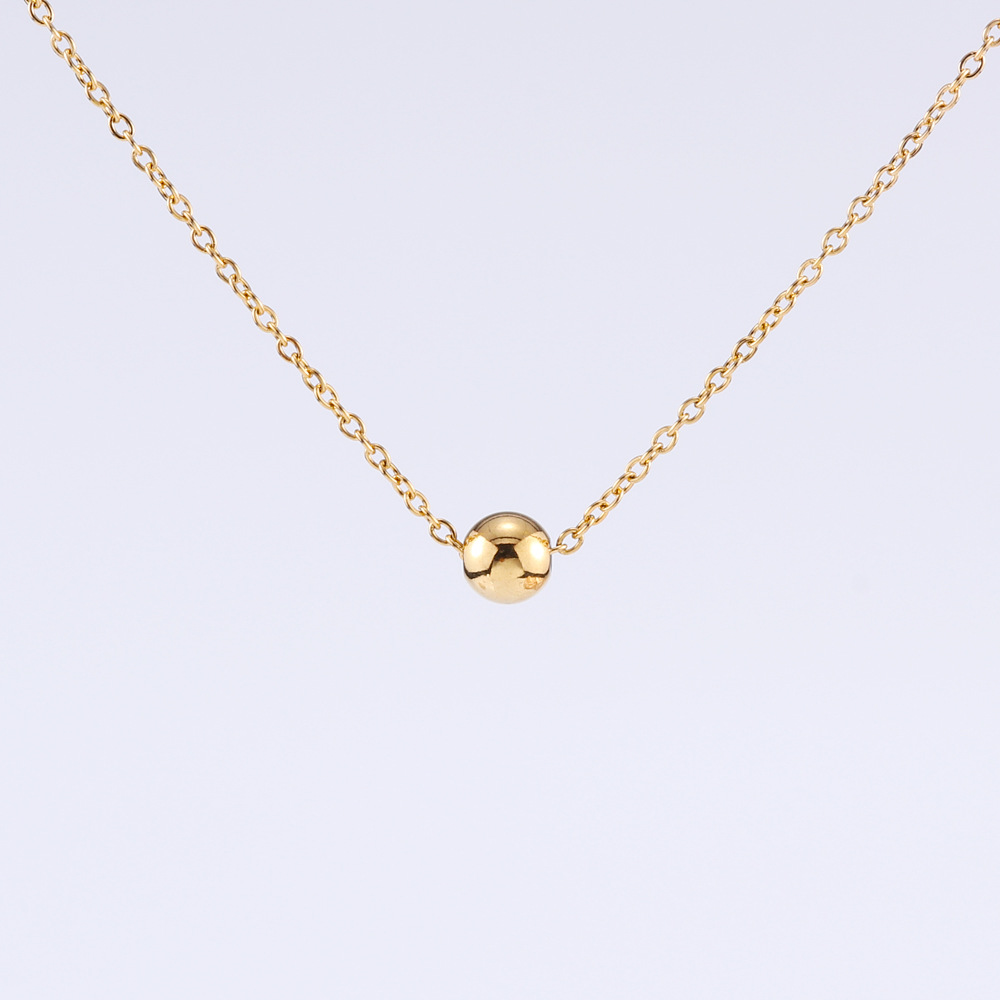 Ball Pendant Stainless Steel Necklace