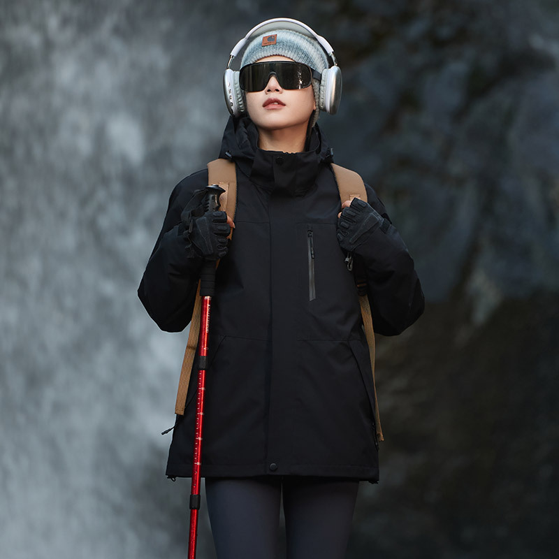 山系春秋情侣户外单层冲锋衣男女同款户外防风防水薄款登山服外套|undefined
