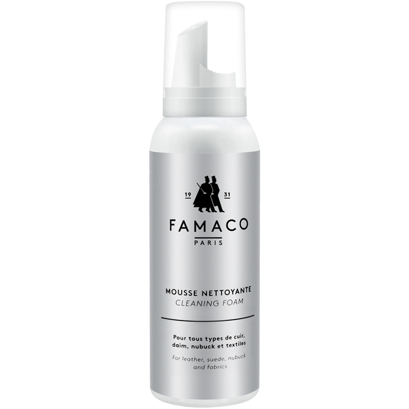 French FAMACO decontamination mixed foam cleaner, smooth leather, suede and canvas universal leather care agent