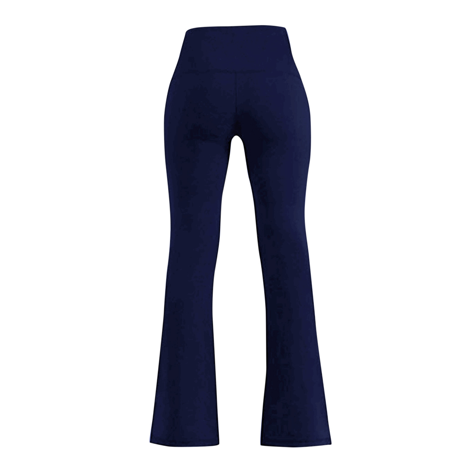 Pantaloni da yoga casual, alla moda, dimagranti, nuovi, a vita alta, elastici, tinta unita, a gamba larga_voghion.com