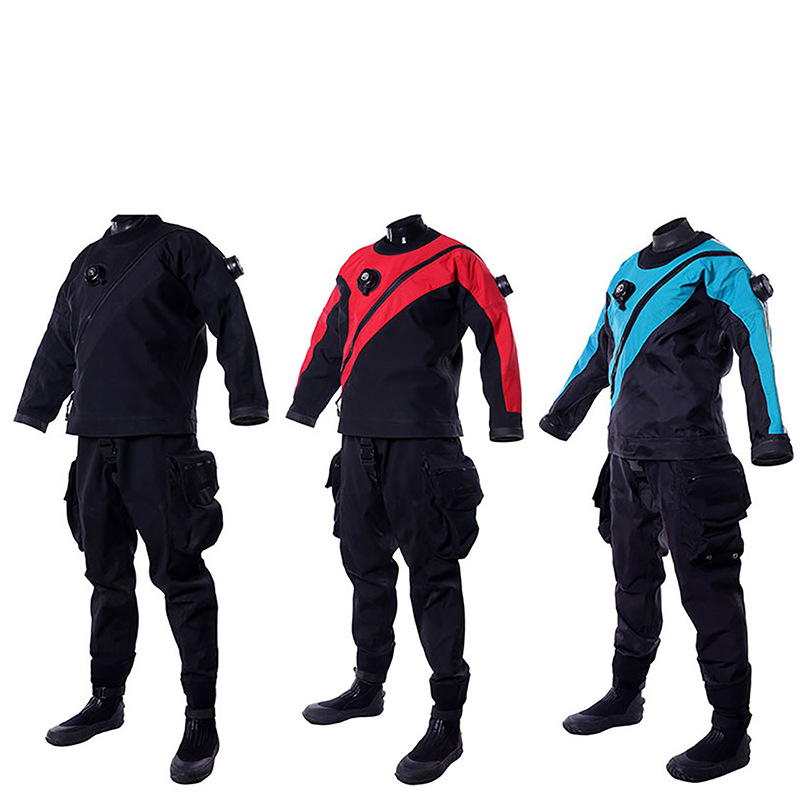 HOTDIVE ropa seca de buceo tecnología de traje de neopreno seco ropa seca de buceo traje de neopreno resistente al desgaste equipo de escafandra