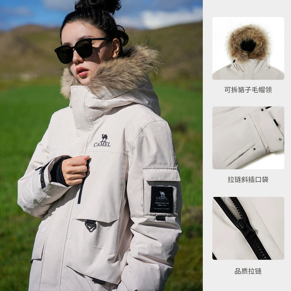 [Thick Down] Oak Gray, Same Style for Men and Women, One Size Smaller for Girls A13CAPN133 and A13CAPN133B are the same style