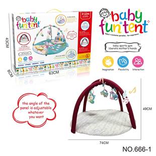 Factory Direct Sales Baby Fitness Stand Toy Newborn Baby Music Pedal Fitness Device Climbing Mat Toy Cross