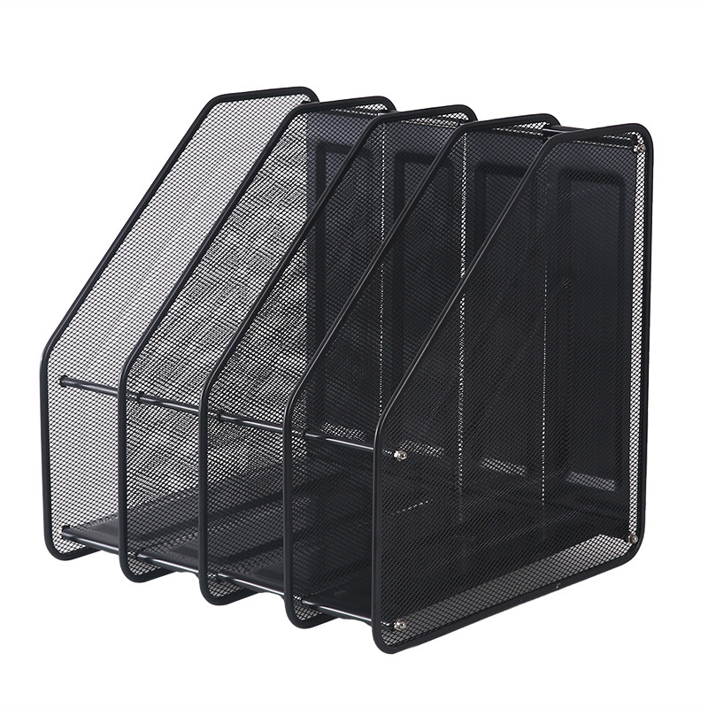 Caja de almacenamiento de bolígrafo de rejilla metálica de gran capacidad de oficina enchufe de escritorio para estudiantes artículos de estudio papelería
