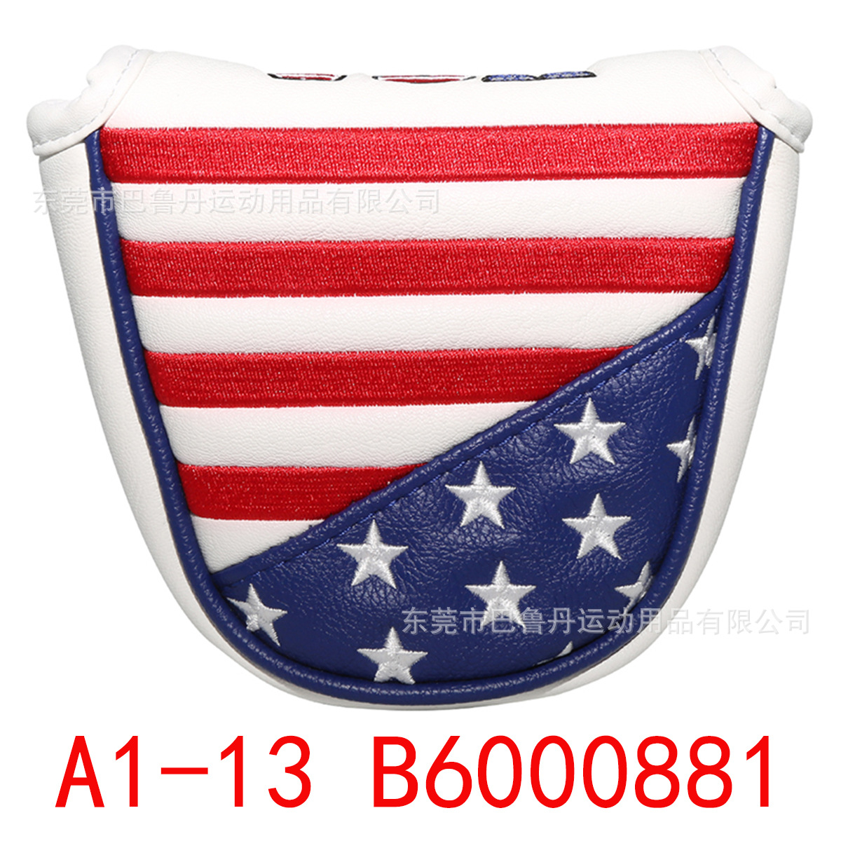 USA 자수 반원형 퍼터 커버