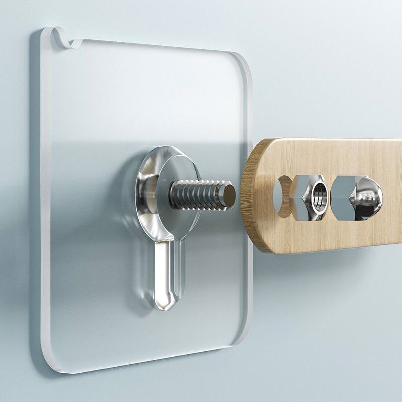 Adhesive Single Screw No-Drill Screw Sticker Nail-Free Wall Nail Traceless Nail Wall Hanging Fixed Adhesive Nail